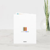 Carte arc-en-ciel rayé multicolore (Dos)