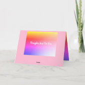 Carte Arc-en-ciel rose conçu (Dos)
