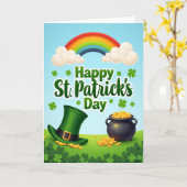 Carte Arc-en-ciel Shamrock Or (Fleur jaune)