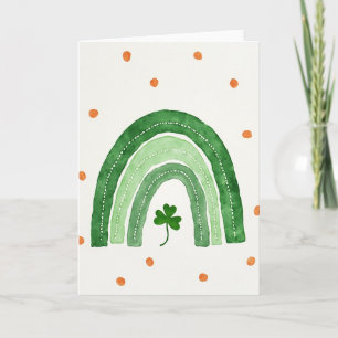 Carte Arc-en-Ciel Vert Shamrock
