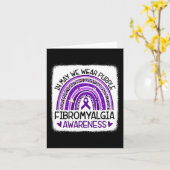 Carte Arc En Mai Nous Portons Violet Fibromyalgie Reconn (Fleur jaune)