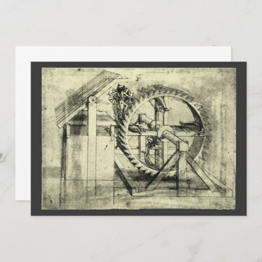 Carte Arc-en-tête propulsé de Léonard de Vinci (Devant / Derrière)