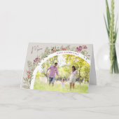 Carte Arc floral photo Bonne fête des mères maman (Devant)
