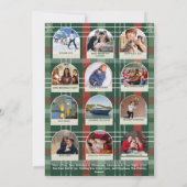 Carte Arc Quelle année d'examen a plaid Joyeux Noël (Dos)