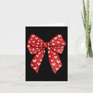 Carte Arc Rouge Romantique Saint-Valentin Cœurs Coquette