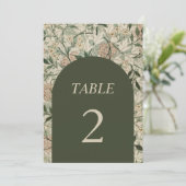 Carte Arc vintage végétal vert botanique Tableau 2 (Debout devant)