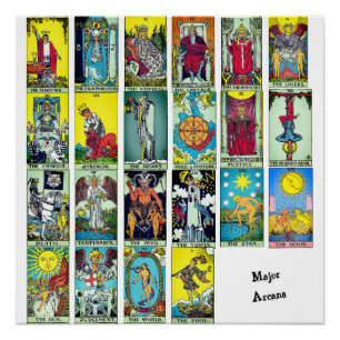 Carte Arcana Majeure Poster du Tarot