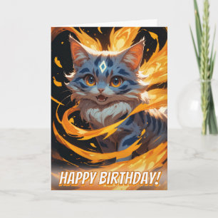 Carte Arcane Ember : Le Kitten Flamebound Familier