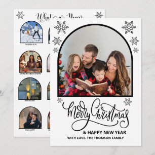 Carte Arch Quelle année en revue Photos Joyeux Noël