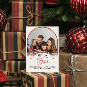 Carte Arch Quelle année pour revoir Multi Photo Noël