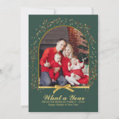 Carte Arch What Year Gold Bow Multi Photo Christmas (Devant)