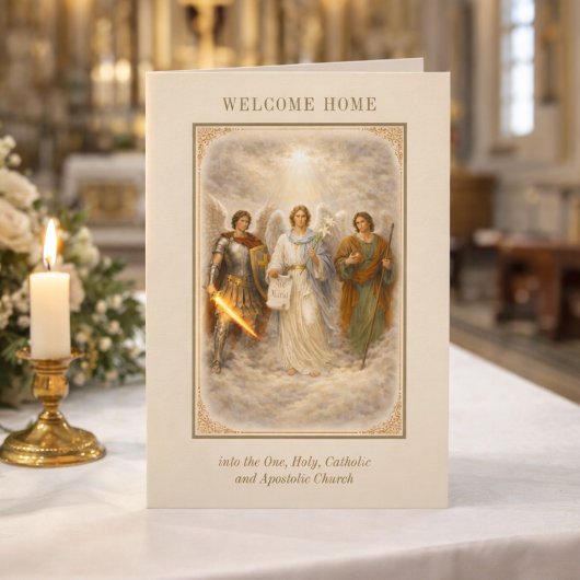 Carte Archange catholique