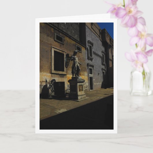 Carte Archange Michel, Castel Sant'Angelo, Italie (Orchidée)