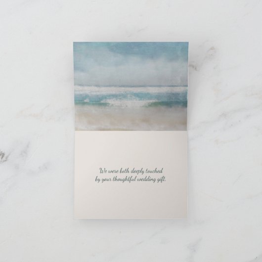 Carte Arche À Fleurs mariages Sur L'Océan (Intérieur)