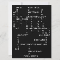 Archéologie et anthropologie Mots-croisés Puzzle