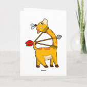 Carte Archer de girafe Arc Flèche (Dos)
