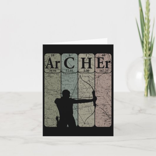 Carte Archer Tableau Périodique Eléments Chasse De Bow T (Devant)