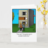 Carte Architect Humor Greeting Card (Fleur jaune)