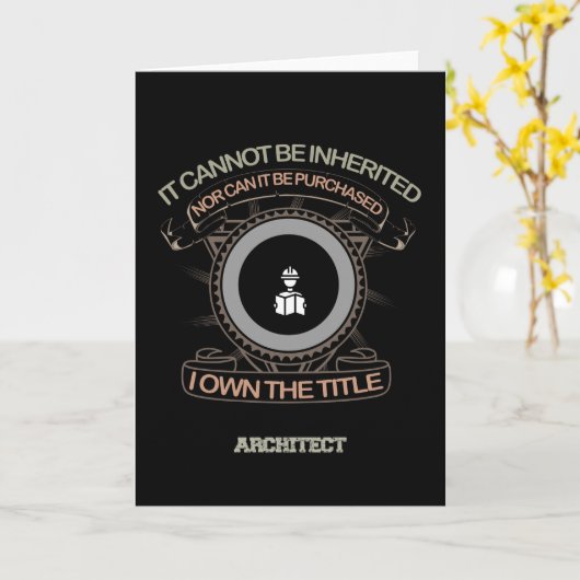 Carte Architecte (Fleur jaune)