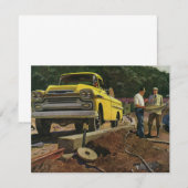 Carte Architecte d'entreprise vintage Entrepreneur de co (Devant / Derrière)