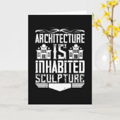 Carte Architecte - L'Architecture Est Habitée Sculpture (Fleur jaune)