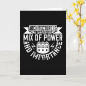 Carte Architecte - L'architecture est un mélange (Fleur jaune)