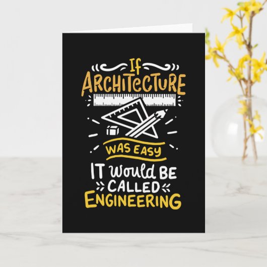 Carte Architecture architecturale (Fleur jaune)