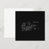 Carte Architecture de Cape Town Boulangerie Dessin (Devant / Derrière)