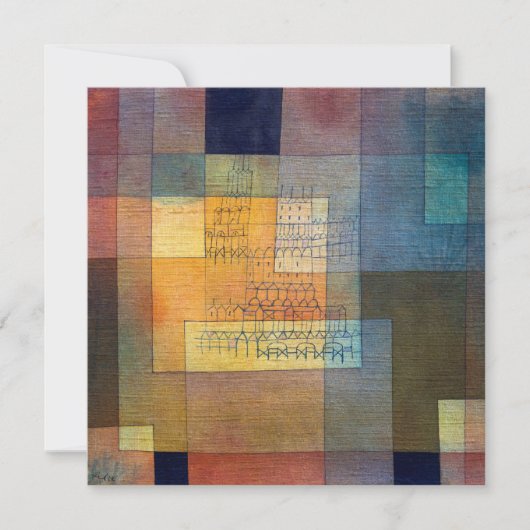 Carte Architecture polyphonique | Paul Klee | (Devant)
