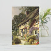 Carte Architecture vintage, maison de campagne (Debout devant)