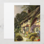 Carte Architecture vintage, maison de campagne (Devant / Derrière)