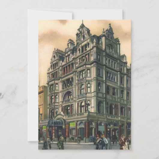 Carte Architecture vintage Queens Hotel Leicester Square (Devant)