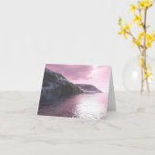Carte Arctic Pink Sunrise (Fleur jaune)