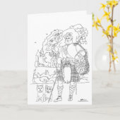 Carte Ardencaple Castle Highlands Cairn Terrier (Fleur jaune)