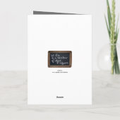 Carte Ardoise Rustic School Slate Cézanne's Quote H Card (Dos)