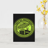 Carte Area 51 They're Watching Alien Believer Batch Ufo  (Fleur jaune)