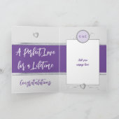 Carte Argent 25e anniversaire ajouter des noms photo vio (Intérieur)