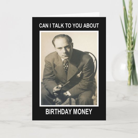 Carte Argent d'anniversaire - FUNNY (Devant)