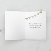 Carte Argent et bleu 5e anniversaire (Intérieur)