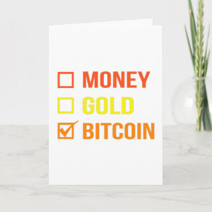 Carte Argent, or ou Bitcoin