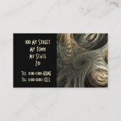 Carte argentée de profil de fractale de tunnel (Dos)