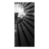 Carte argentée de support de publicité de boule de (Dos)