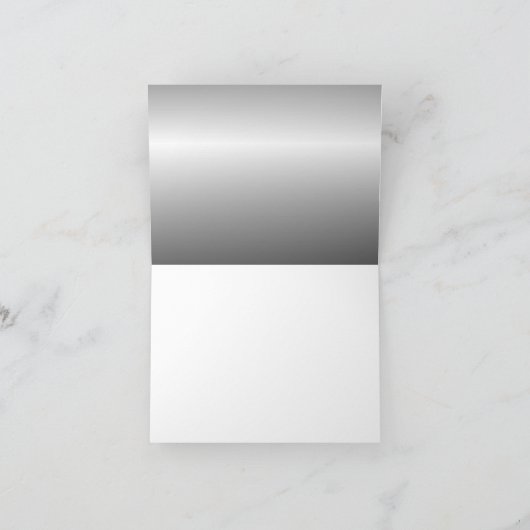 Carte argentée pour les 25 ans de mariage (Intérieur)