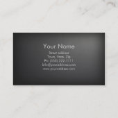 Carte argentée simple de pathologiste de (Dos)