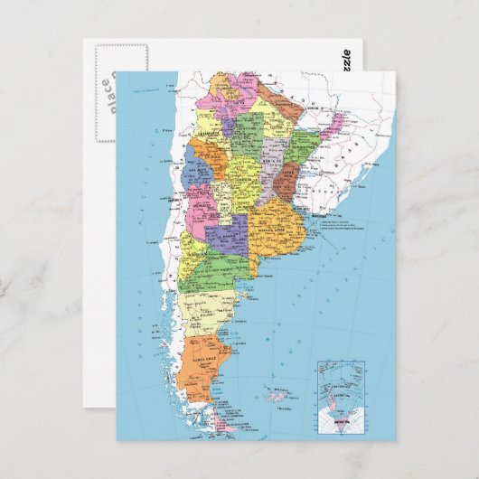 Carte Argentine (Devant / Derrière)