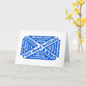 Carte Argot écossais et expressions (Fleur jaune)