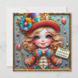 Carte ARIANNA~ Joyeux anniversaire ~ Entertainer de cirq