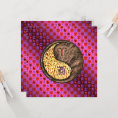 Carte Aries & Earth Rooster (Devant/Arrière en situation)