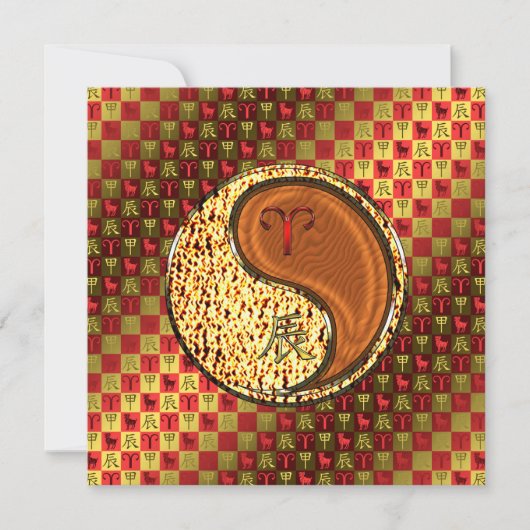 Carte Aries et Wood Dragon (Devant)