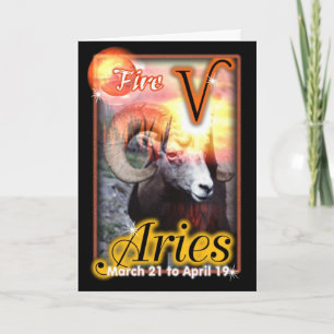 Carte Aries Zodiac